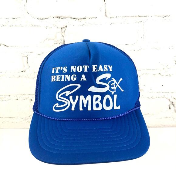 Vintage It’s Not Easy Being A Sex Symbol Hat - Picture 1 of 6